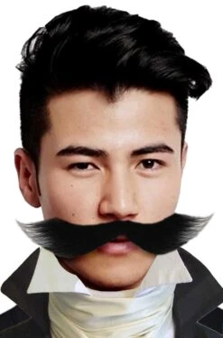 Trucco: Baffi Lunghi A Manubrio A Punta Stile 800 Vittoriano