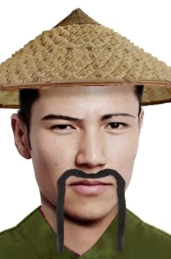 Smiffys Trucco: Baffi Orientali Cinesi