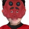 Maschera Halloween Economica Diavolo Mezzo Viso In E.V.A.