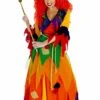 Costume Strega Multicolore Arcobaleno