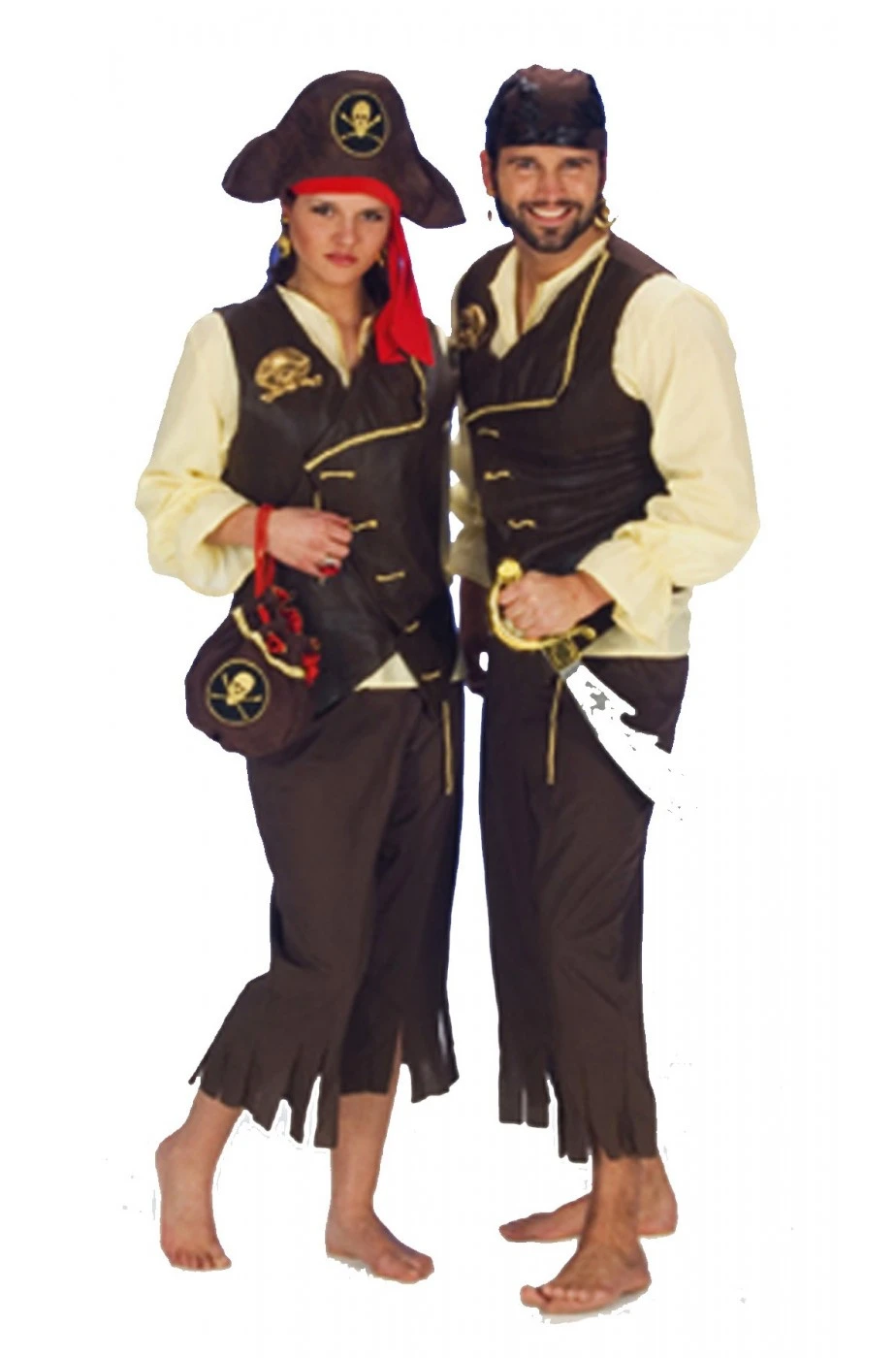 Costume Di Carnevale Da Pirata Sia Per Uomo Che Per Donna Unisex