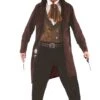 Costume Uomo Cowboy Gambler Del Saloon