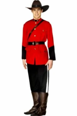 Smiffys Costume Da Giubba Rossa Canadese Mountie Police