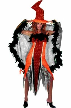 Costume Da Strega Arancio Bellissima