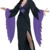 WIDMANN Costume Vampira Mortisia Lungo Nero E Viola