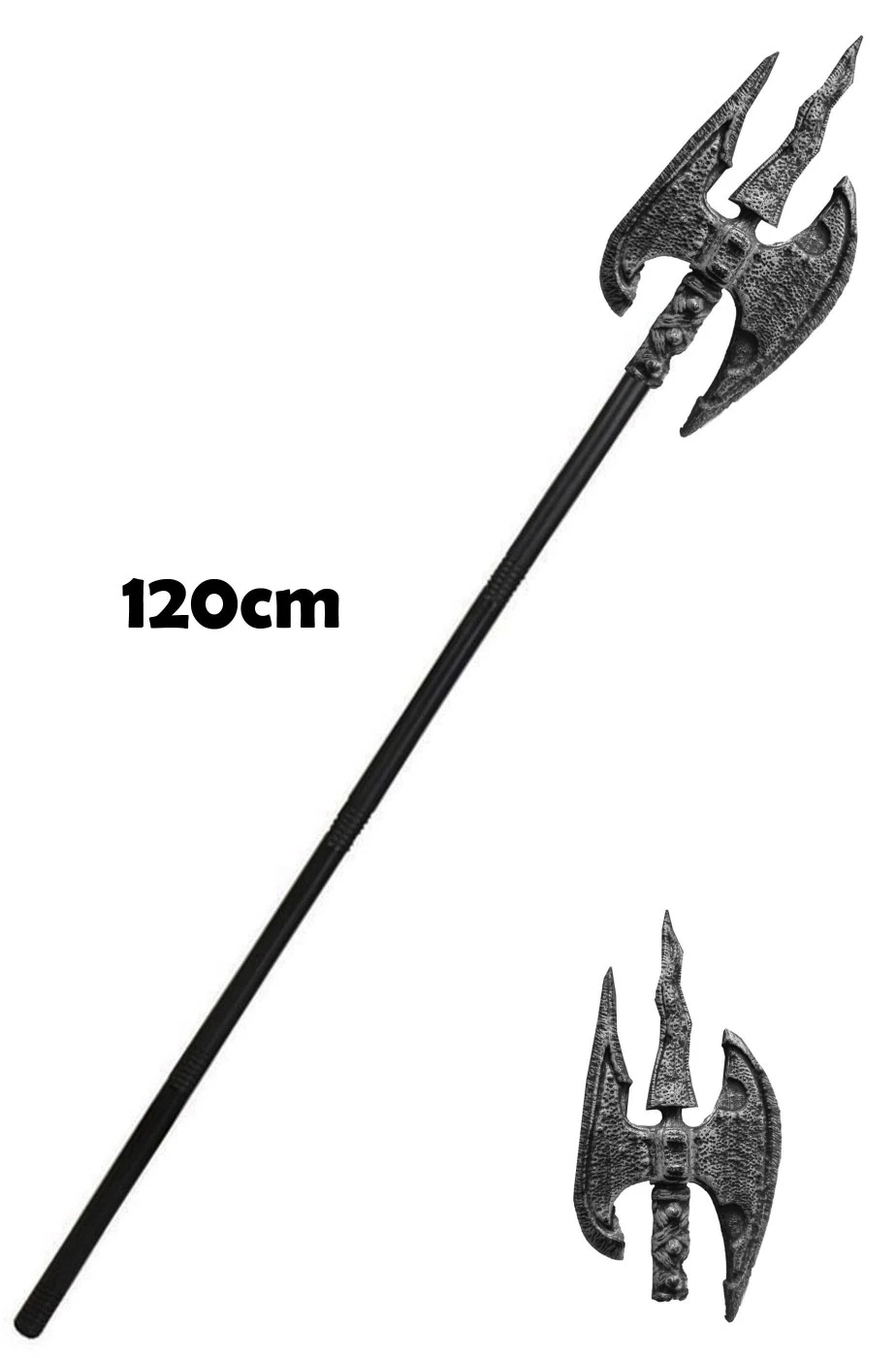 Smiffys Alabarda Giocattolo Lancia Di Plastica Con Ascia 120cm