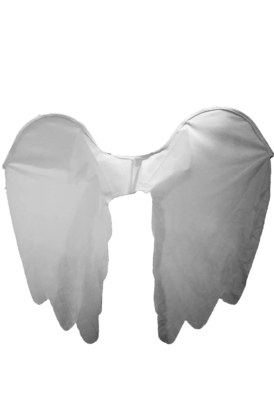 Ali Finte In Stoffa Grigie Da Angelo Del Cimitero O Del Presepe - immagine 2