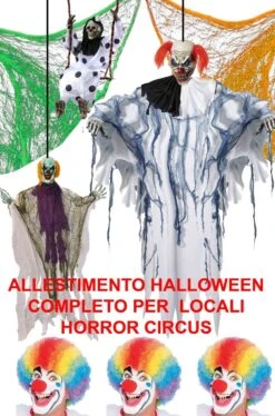 Allestimento Decorazione Halloween Clown Horror Pacchetto Circo Dell'Orrore