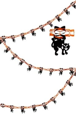 Allestimento Halloween Striscione Gatti 4 M