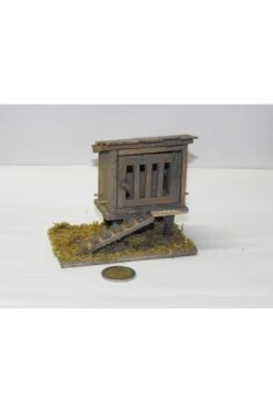 Ambientazione Presepe: Pollaio In Legno Fatto A Mano