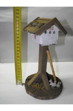 Ambientazione Presepe:casa Degli Uccelli Grande In Legno