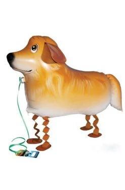 Animaletto Gonfiabile Che Cammina: Cagnolino Golden Retriever