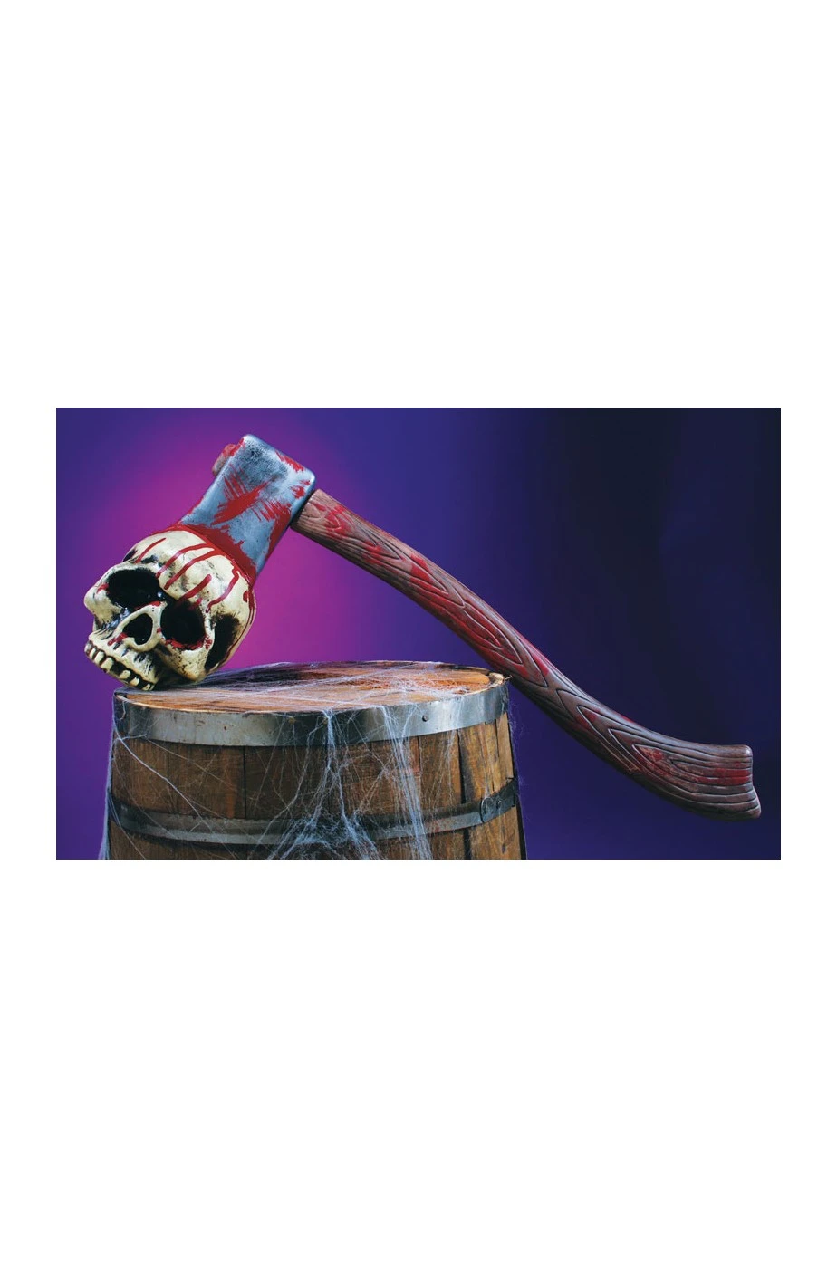 Ascia Con Teschio In Plastica Barbaro O Vichingo - immagine 2