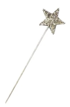 Bacchetta Magica Argento Da Fatina Con Stella