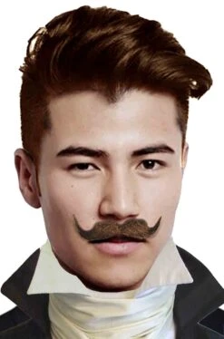 Trucco: Baffi Finti Marroni A Manubrio Elegan