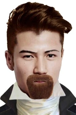 Trucco: Barba E Baffi Pizzetto Stile Pirata O Messicano Marroni