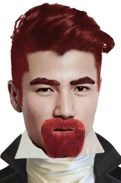 Trucco: Barba E Baffi Pizzetto Stile Pirata O Messicano Rossi