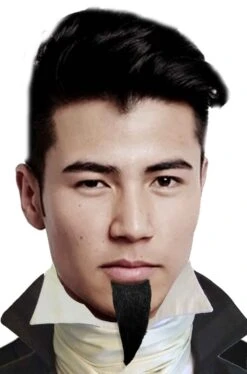 Trucco: Barba Finta A Pizzetto Mosca Moschettiere Nero Jockey