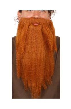 Trucco: Barba Marrone Mago O Nano Con Elestico