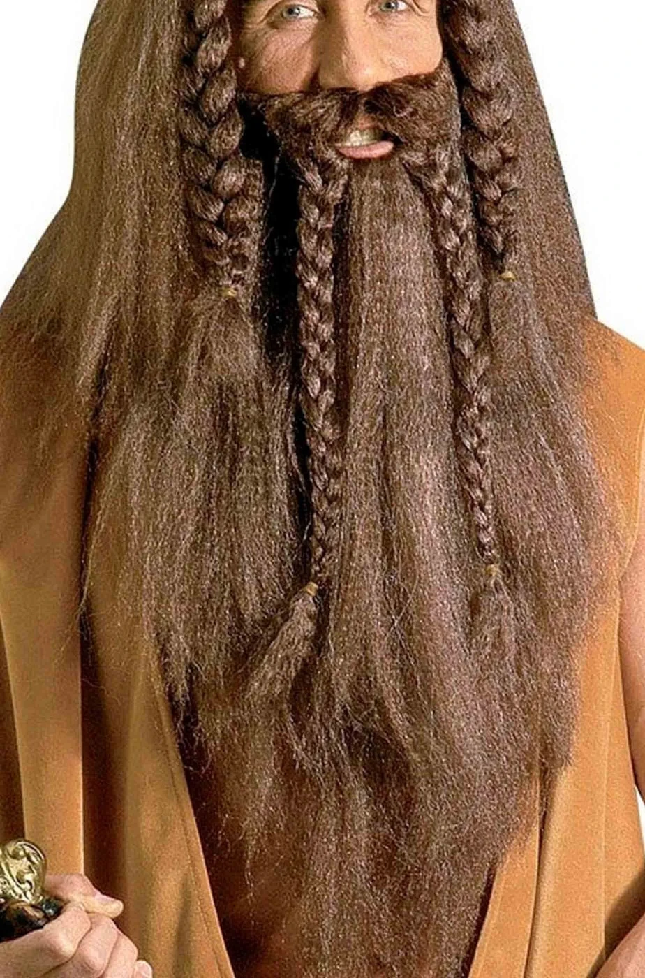 WIDMANN Trucco: Barba Finta Da Uomo Marrone Vikings Con Treccine