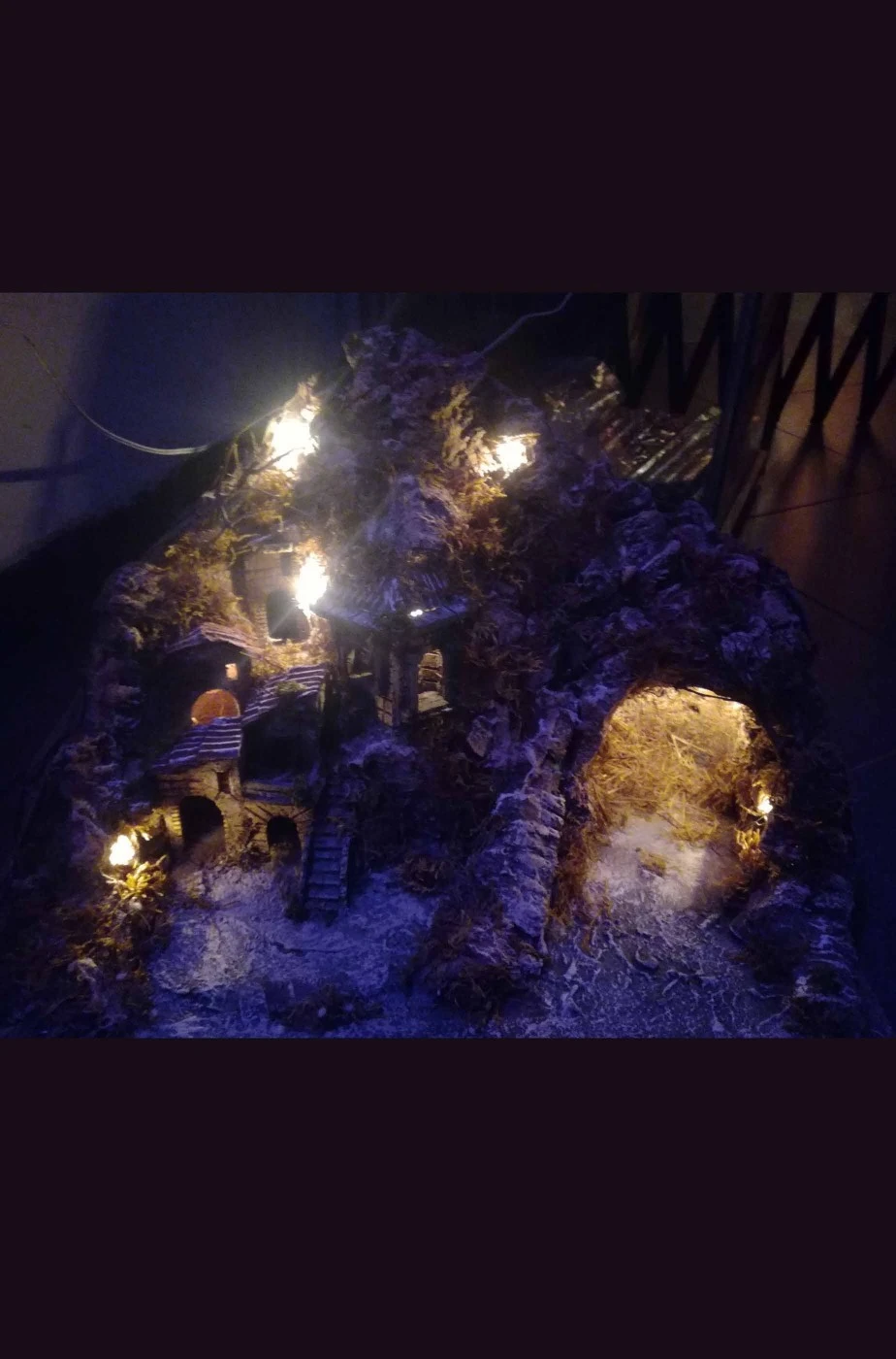 Base Presepe Completa (senza Statuine) Naturale Circa 60cmx30x28 - immagine 5