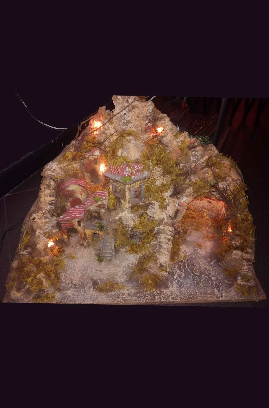 Base Presepe Completa (senza Statuine) Naturale Circa 60cmx30x28 - immagine 7