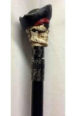 Bastone Con Testa Di Pirata Halloween Cm 50