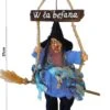 Befana Decorativa Da Appendere W La Befana 37cm Blu