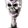 Bicchiere Calice Horror Con Teschio Grigio