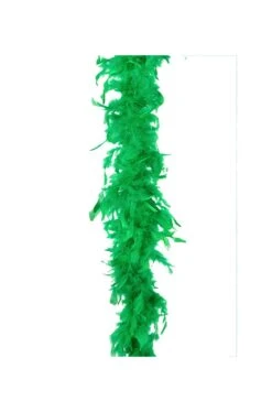 Boa Di Piume Verde Folto Gr 60 Circa 190 Cm