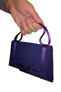 Borsetta A Pochette Blu Vintage Anni 40 Con Bustina