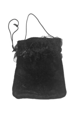 Borsa O Borsetta Nera Da Vampira Strega O Burlesque Halloween