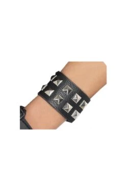 Smiffys Bracciale Con Borchie Punk Dark Taglia Unica Adulto
