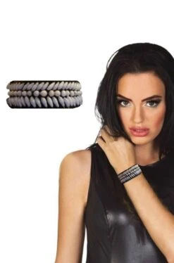 Braccialetto Nero Con Conchiglie Etnico