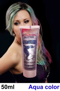 Trucco Brillantini Per Capelli In Gel Liquido Color Arcobaleno