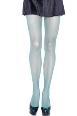 LEG AVENUE Calze A Rete Azzurre A Vita Bassa