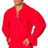 Camicia Da Pirata Rossa Adulto