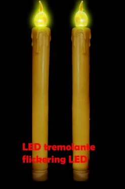WIDMANN Candele Finte A Batteria Con Luce A LED Tremolante