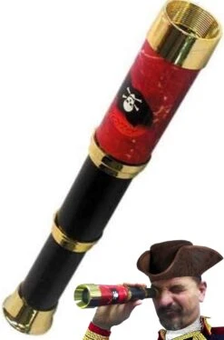 Cannocchiale Marineria Storica Pieghevole Da Pirata Grandezza Naturale