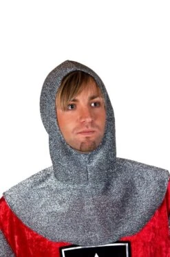 Cappello Copricapo Da Crociato Di Finta Cotta Di Maglia