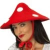 Cappello Da Fungo Rosso A Pois Bianchi Adulto Taglia Unica