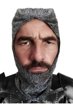 Smiffys Cappello Di Finta Cotta Di Maglia Da Crociato Guerriero Medievale