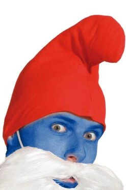 Cappello Rosso Del Grande Puffo O Puffo Saggio Di Panno A Punta