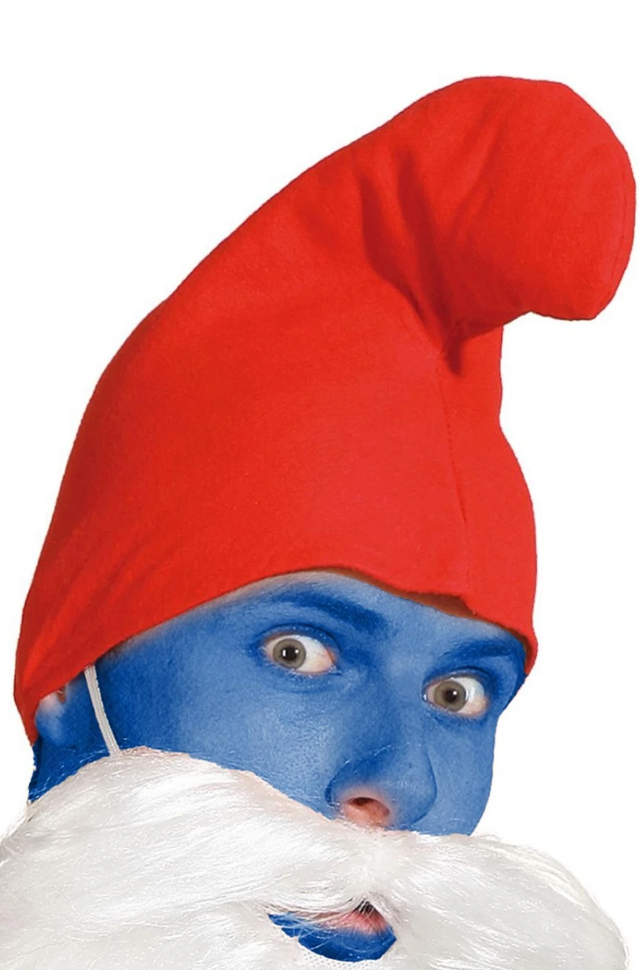 Cappello Rosso Del Grande Puffo O Puffo Saggio Di Panno A Punta