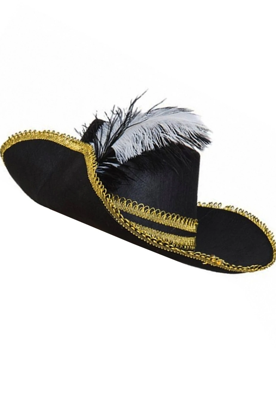 Cappello Da Pirata, Cavaliere O Moschettiere Con Piuma - immagine 2