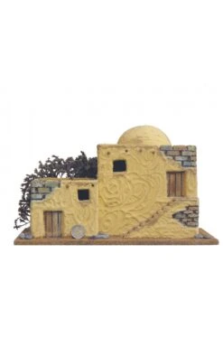 Casa Presepe Tradizionale Palestinese Di Grande Dimensione.Circa 30x20cm.