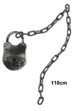 Catena Finta Con Lucchetto Per Decorazioni Halloween O Feste Pirati