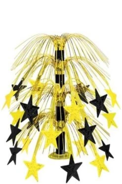 AMSCAN Centrotavola A Fontana Dorata Con Stelle Hollywood Party