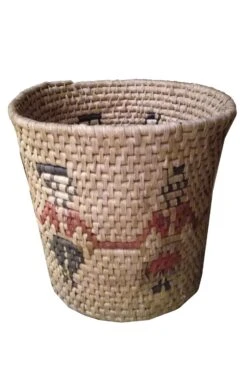 Cesto In Vimini Portavaso Stile Messicano Maya