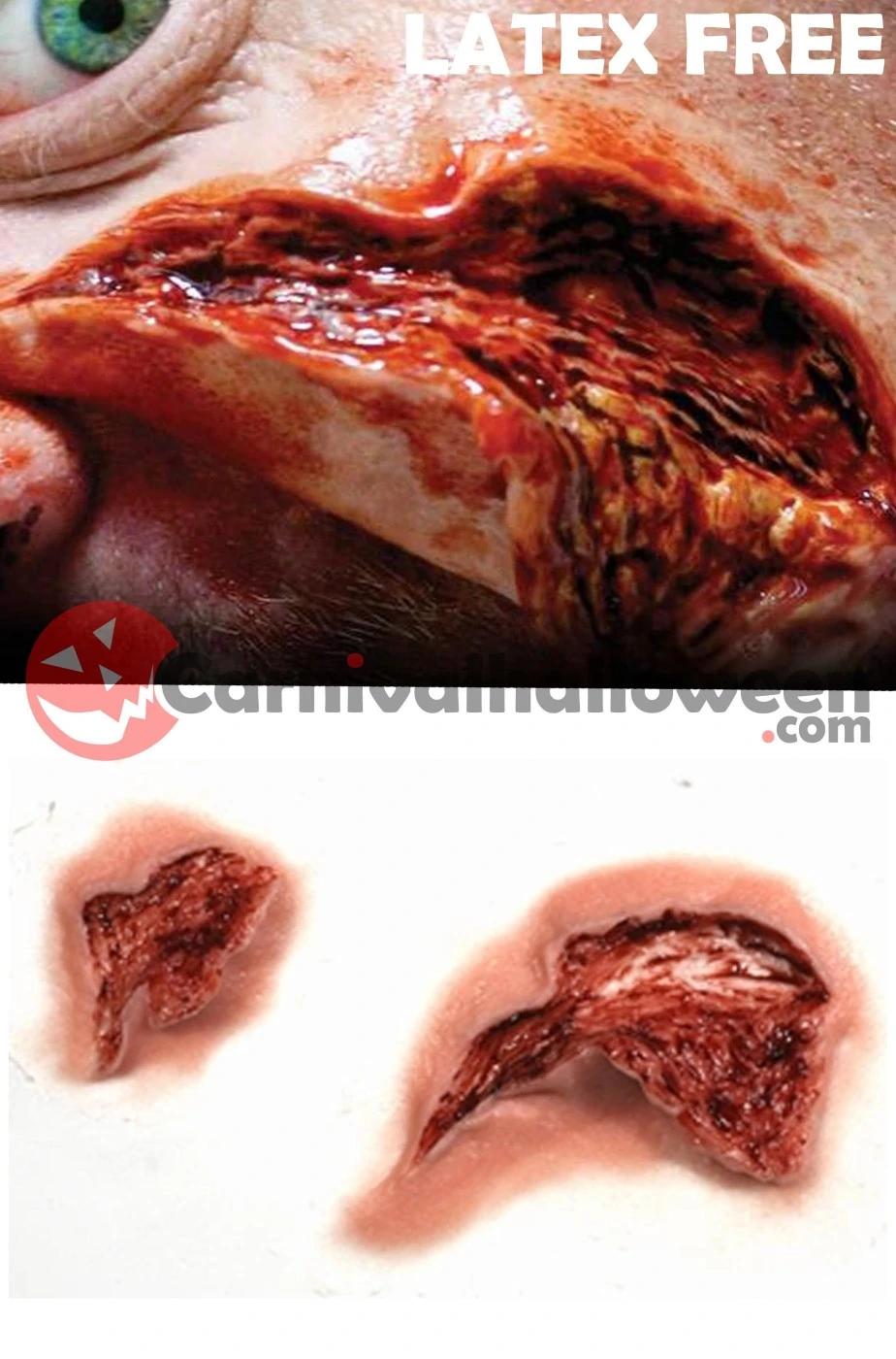 Cicatrici In Rilievo Senza Lattice Anche Per Allergici Squarcio Viso O Corpo - immagine 2